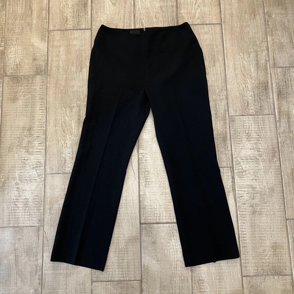 Alex Marie Pants - Alex Marie Pants Womens 6 Black Straight Leg Dress Back Zip Capsule Wardrobe EUC